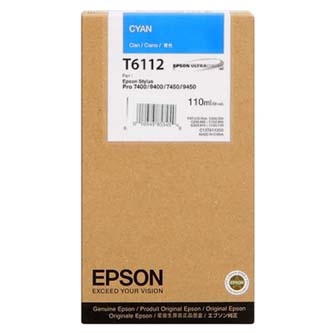 Epson originální ink C13T611200, cyan, 110ml