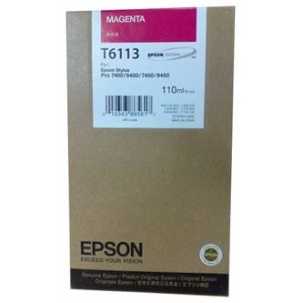 Epson originální ink C13T611300, magenta, 110ml