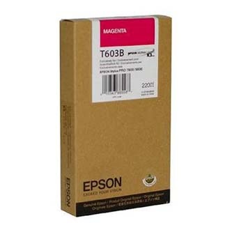 Epson originální ink C13T603B00, magenta, 220ml
