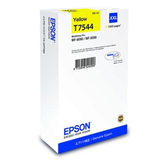 Epson originální ink C13T754440, T7544, XXL, yellow, 69ml