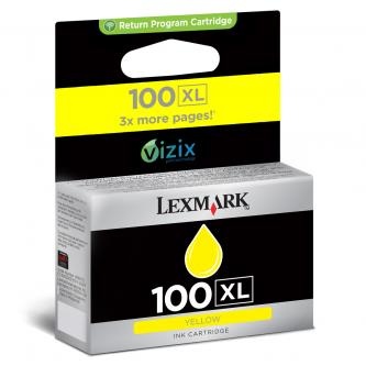 Lexmark originální ink 14N1071E, #100XL, yellow, return, 600str.