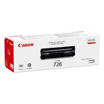 Canon originální toner 726 BK, 3483B002, black, 2100str.