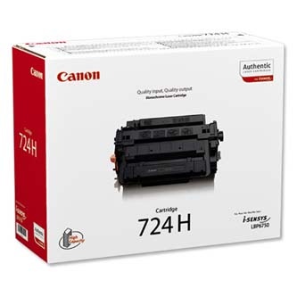 Canon originální toner 724 H BK, 3482B002, black, 12500str., high capacity