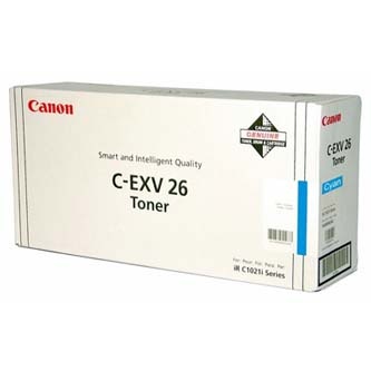 Canon originální toner C-EXV26 C, 1659B006, 1659B011, cyan, 6000str.
