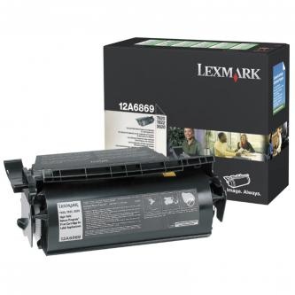 Lexmark originální toner 12A6869, black, 10000str., label application, return