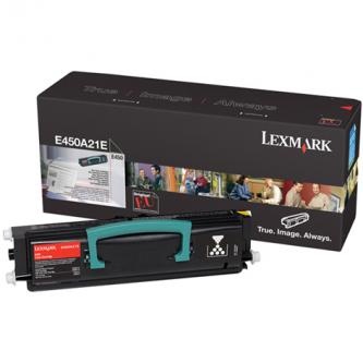 Lexmark originální toner E450A21E, black, 6000str.