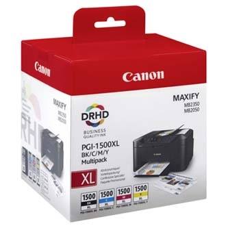 Canon originální ink PGI-1500 XL BK/C/M/Y multipack, 9182B004, black/color, high capacity