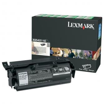 Lexmark originální toner X654X11E, black, 36000str., high capacity, return