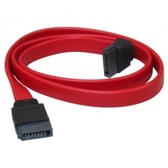 Kabel k hardisku datový SATA, 0.5 m, lomený, červený/žlutý