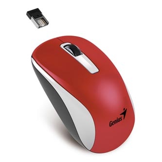 Myš bezdrátová, Genius NX-7010, červená, optická, 1200DPI