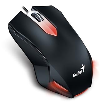 Myš drátová, Genius Gaming X-G200, černá, optická, 1000DPI