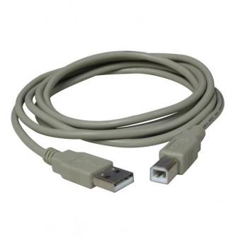 Logo USB kabel (2.0), USB A samec - USB B samec, 1.8m, černý