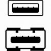 Logo USB prodlužka (2.0), USB A samec - USB A samice, 3m, černá