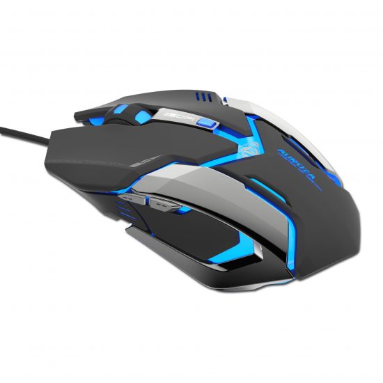 Myš drátová USB, E-blue Auroza Gaming, černá, optická, 4000DPI