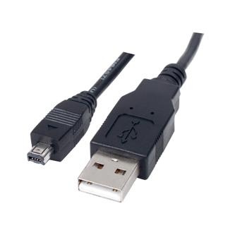 USB kabel (2.0), USB A samec - 4-pin samec, 1.8m, černý, HIROSE