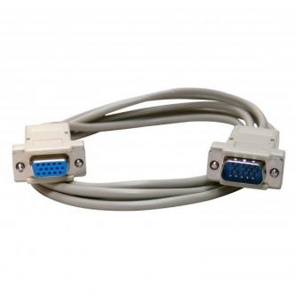 Prodlužovací video kabel VGA (D-sub) samec - VGA (D-sub) samice, 2m, šedý, Logo