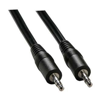 Audio kabel Jack (3.5mm) samec - Jack (3.5mm) samec, 5m, černá