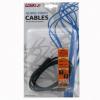 Audio kabel Jack (3.5mm) samec - Jack (3.5mm) samec, 1.5m, černý, Logo blistr