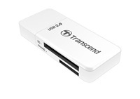TRANSCEND Card Reader P5, USB 2.0, White