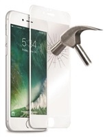 Puro ochranné sklo Tempered Glass s rámečkem pro iPhone 7 Plus / iPhone 8 Plus, bílá