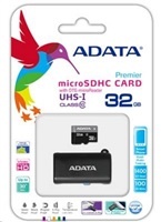 ADATA Micro SDHC karta 32GB UHS-I Class 10 + OTG čtečka USB 2.0, microUSB