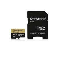 TRANSCEND Micro SDXC UHS-I U3M Ultimate 64GB + adapter, MLC