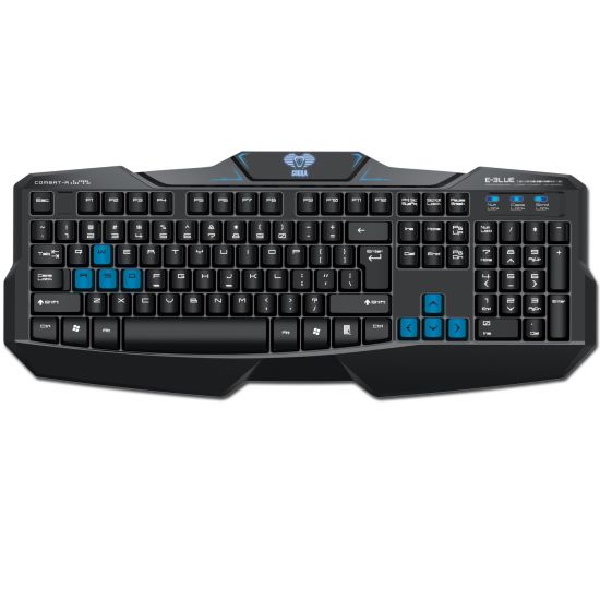E-blue Cobra EKM746, klávesnice CZ/SK, herní, drátová (USB), černá