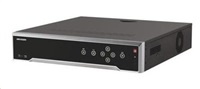 HIKVISION NVR, 32 kanálů, 4x HDD (až 8TB), 4K UHD, 16xPoE (200W) 2x USB, 1xHDMI a 1xVGA výstup, 16xDI, 4xDO, audio in/out