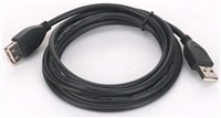GEMBIRD Kabel USB 2.0 A-A prodlužovací 1, 8m Professional (černý, zlacené kontakty)
