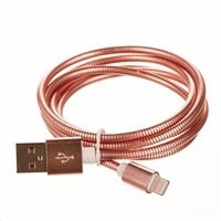 CELLFISH univerzální kabel kovový, Lightning, růžová