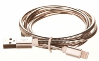 CELLFISH univerzální kabel kovový, Lightning, stříbrná