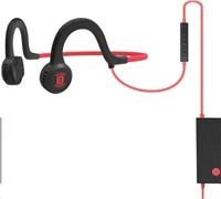 AfterShokz Sportz Titanium Mic, sportovní sluchátka před uši, s mikrofonem, červená