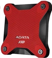 ADATA External SSD 256GB ASD600 USB 3.0 (R:440/W:430 MB/s) červená