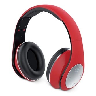 Genius HS-935BT, sluchátka s mikrofonem, ovládání hlasitosti, červená, bluetooth