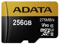 ADATA Micro SDXC karta 256GB UHS-II U3 + SD adaptér