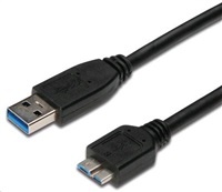 PREMIUMCORD Kabel USB 3.0 A - Micro B 3m, propojovací (M/M)