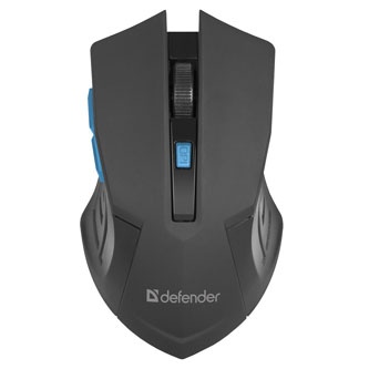 Myš bezdrátová, Defender Accura MM-275, černá, optická, 1600DPI