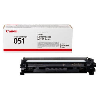 Canon originální toner 051 BK, 2168C002, black, 1700str.