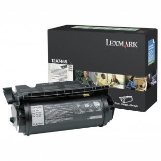 Lexmark originální toner 12A7465, black, 32000str., return