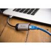 USB (3.1) hub 1-port, 49146, šedá, délka kabelu 10cm, Verbatim, adaptér USB C na Ethernet