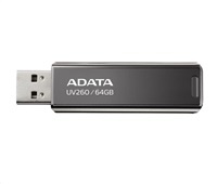 ADATA Flash Disk 16GB UV260, USB 2.0 , Kovový , černá