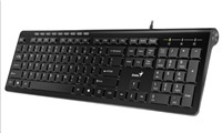 GENIUS klávesnice Slimstar 230/ Drátová/ USB/ černá/ CZ+SK layout