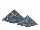 BEWIT Šungitová pyramida s křišťálem, neleštěná - 10 cm