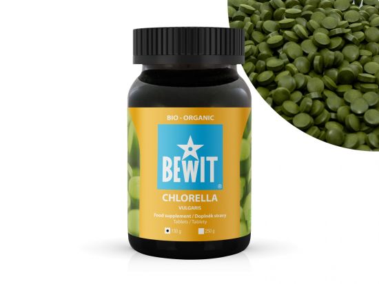 BEWIT Chlorella vulgaris BIO, tablety - 130 g