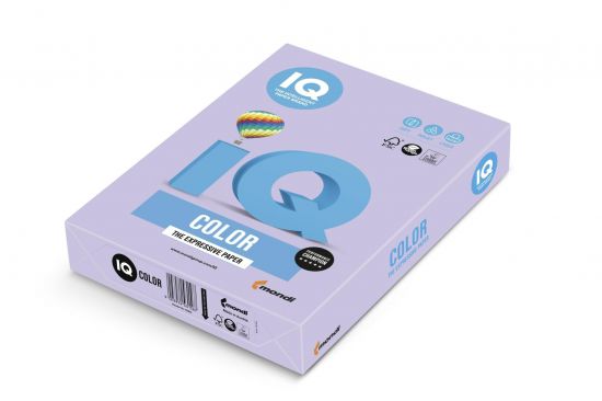 Barevný papír IQ Color A4 - LA12, levandulový, 80g/m2, 500 listů
