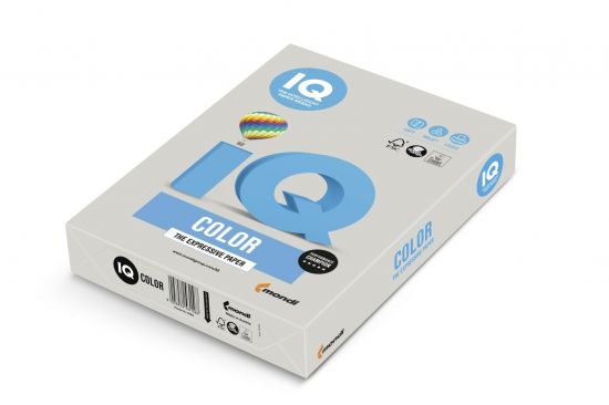 Barevný papír IQ Color A4 - GR21, šedý, 80g/m2, 500 listů