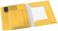 Desky s chlopněmi a gumičkou a vnitřní kapsou Leitz Cosy - A4, žluté,