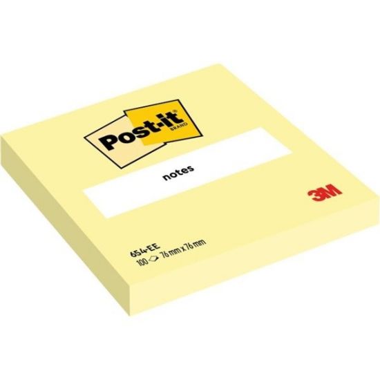 Bloček Post-it, 76 x 76 mm, žlutý