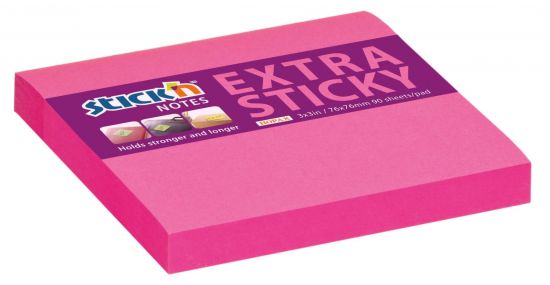 Samolepicí bloček Stick'n by Hopax EXTRA STICKY - 76 x 76 mm, neonově