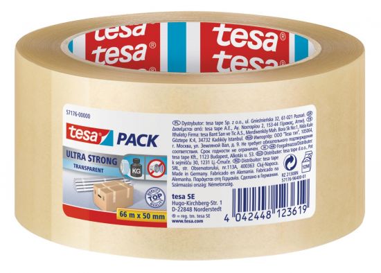Balicí páska TESA Ultra strong - ultra pevná, čirá, 50 mm x 66 m, 1 ks